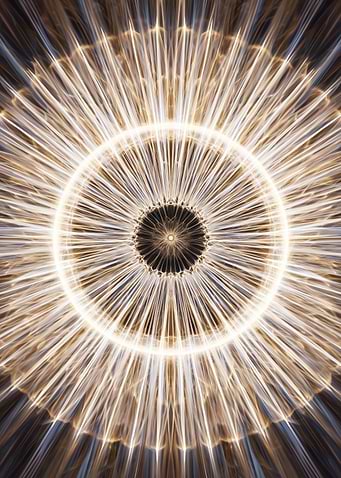 Abstract Radial Light Burst
