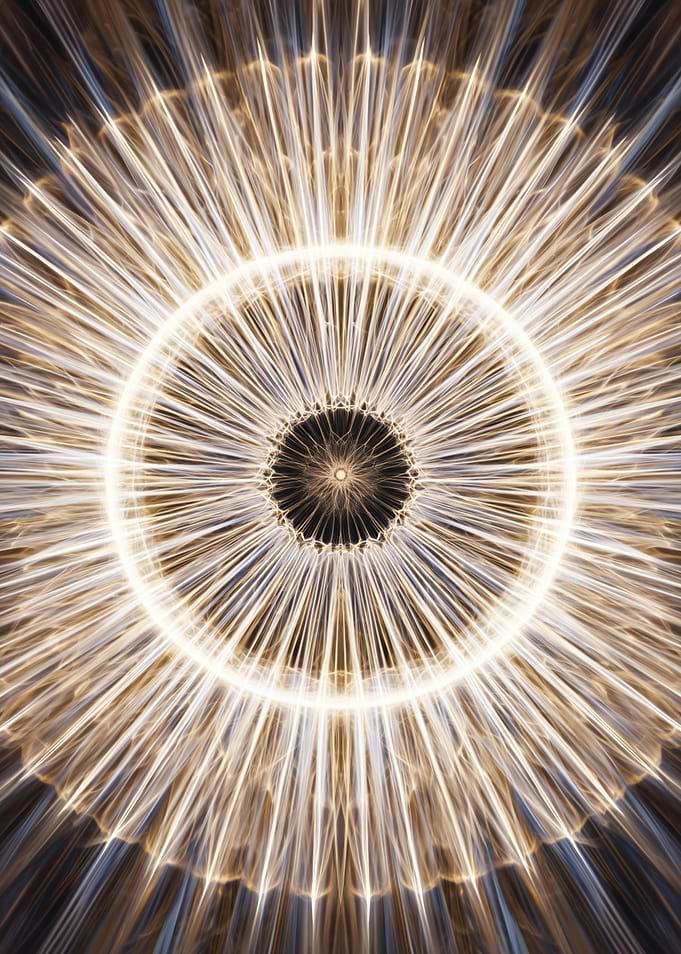 Abstract Radial Light Burst