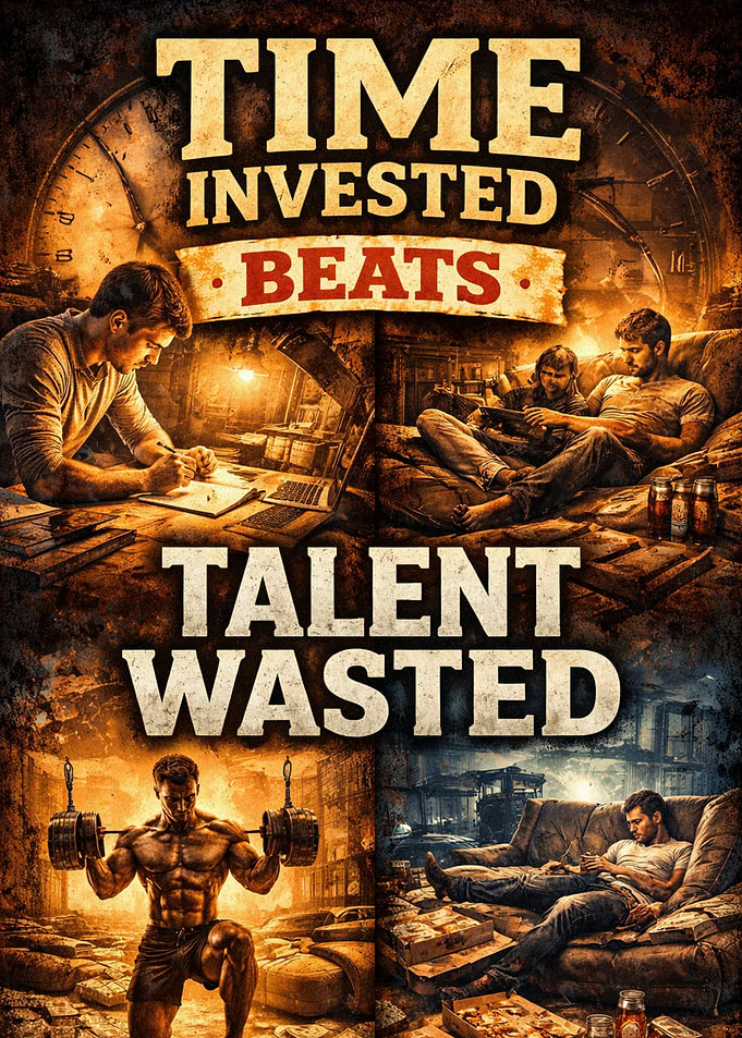 Time Invested Beats Talent Wasted Poster