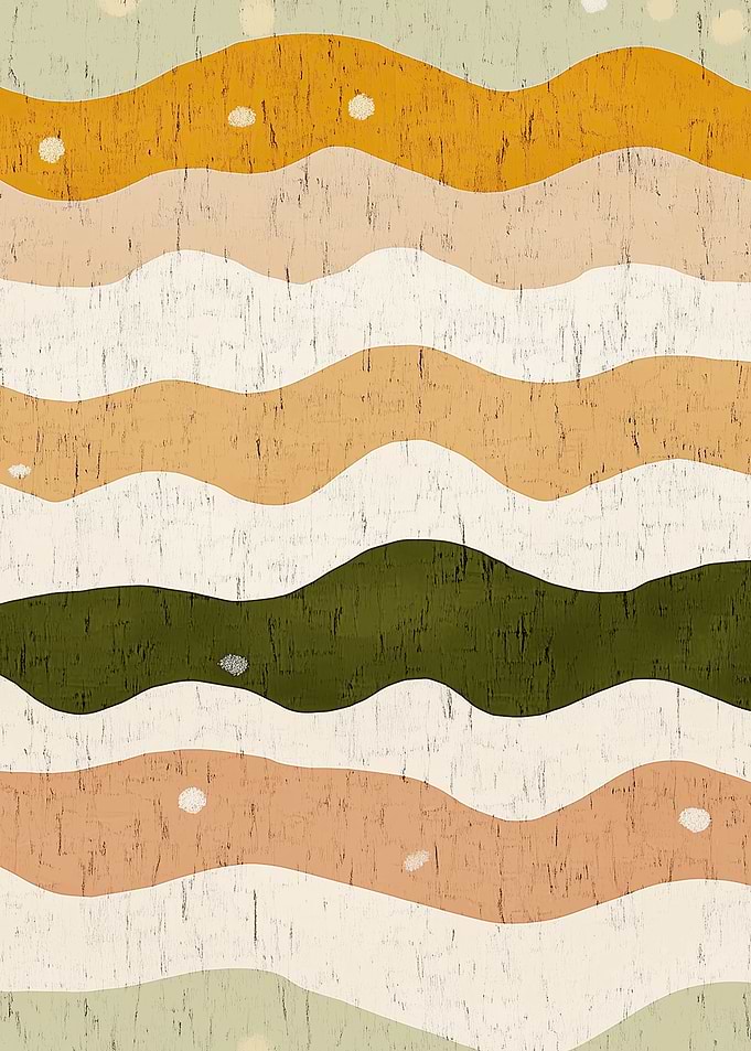 Abstract Wavy Stripes Pattern