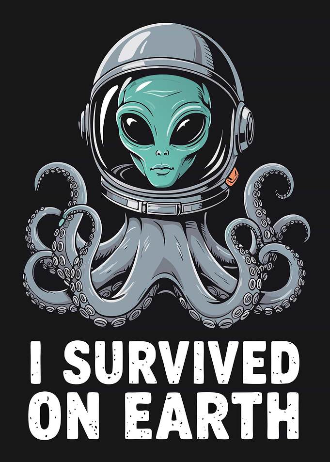 Alien Octopus Astronaut Survives Earth