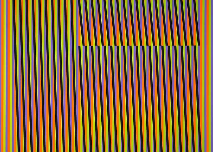 Op Art Stripes, carlos cruz diez art