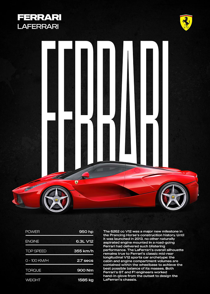 Ferrari LaFerrari Poster