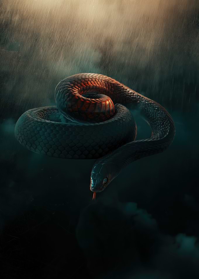 Snake in the Rain