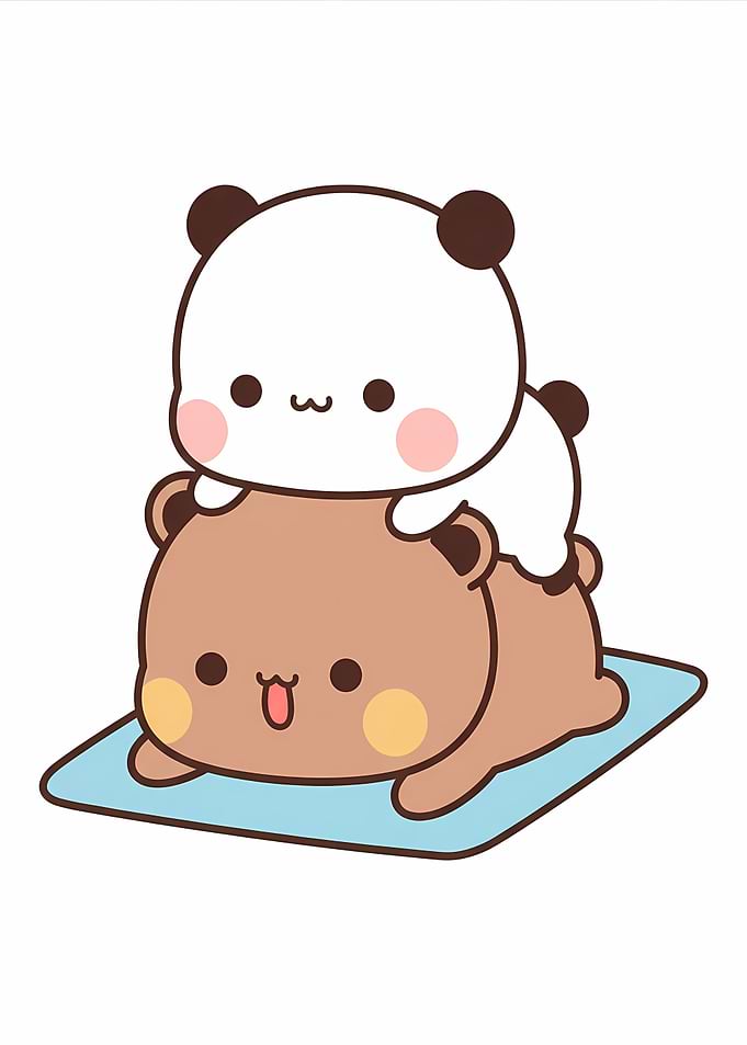 Cute Panda and Bear Characters