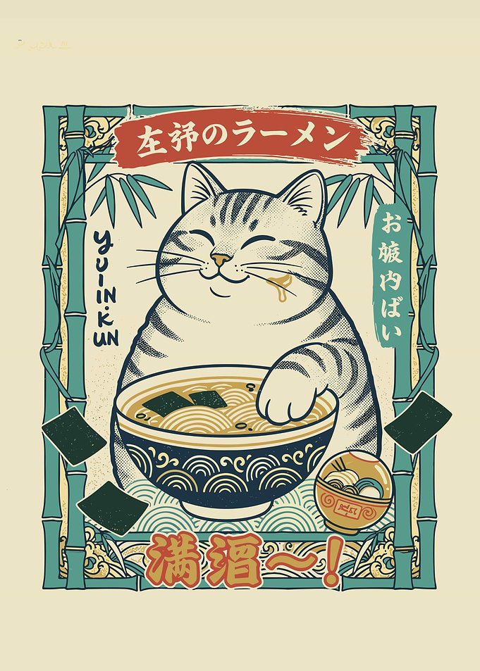 Satisfied Neko Ramen Noodles
