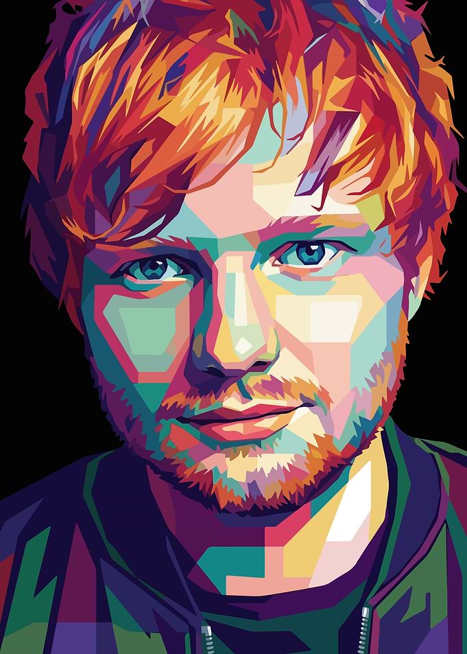 Ed Sheeran Pop Art Portrait
