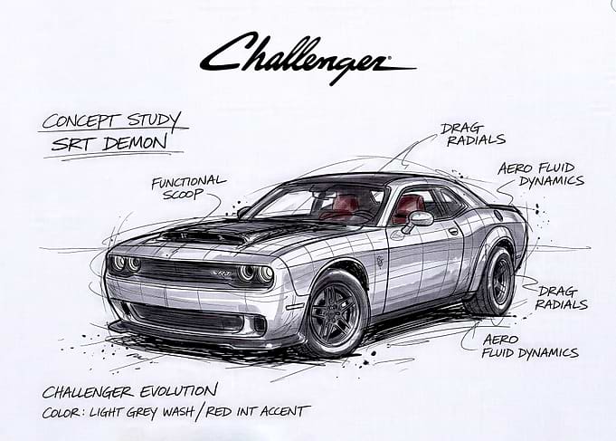 Dodge Challenger SRT Demon Concept Study
