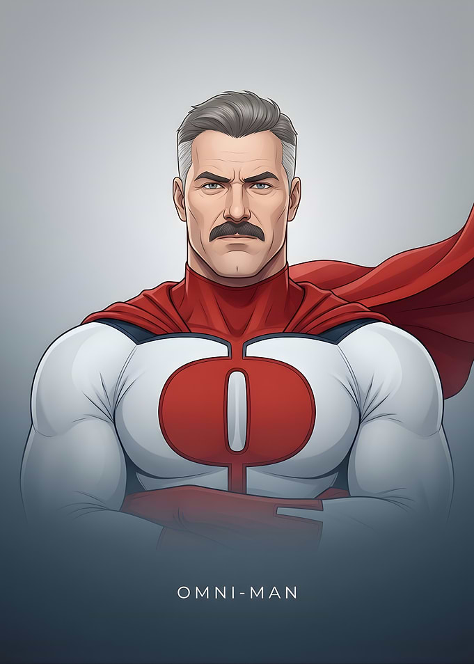 Invincible Omni-Man Comic Art