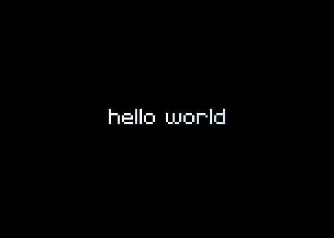 Hello World Pixel Art
