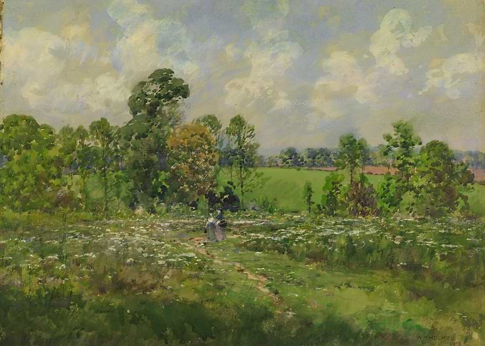 Summer Meadow with Figures