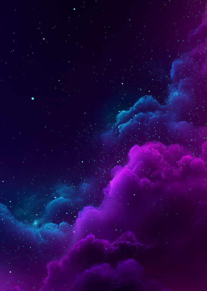 Cosmic Nebula with Stars