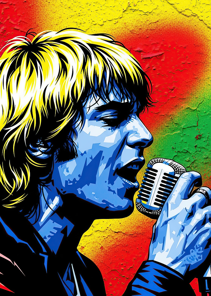 Singer with Microphone
