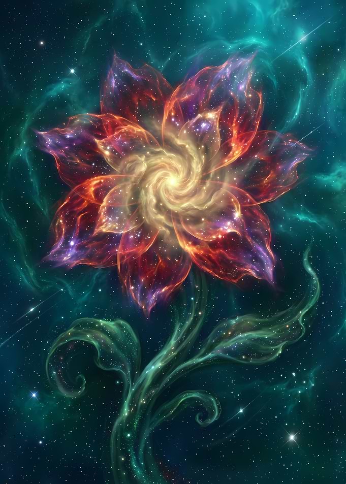 Cosmic Flower in Nebula