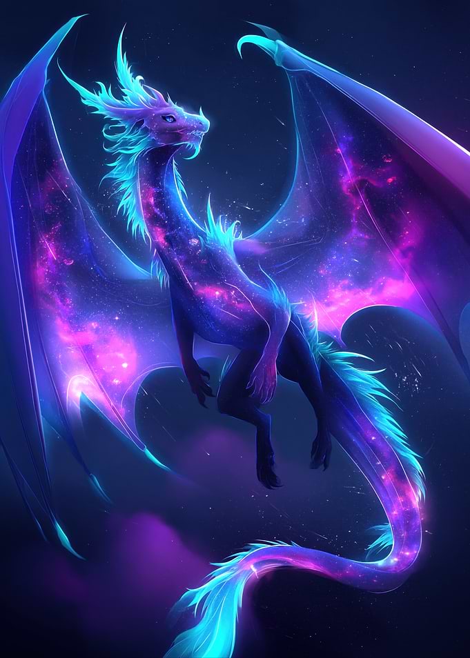Cosmic Dragon in Space
