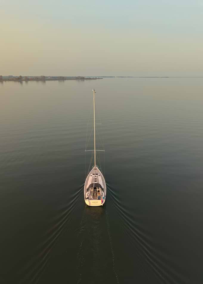 Sailboat on Ethereal Waters