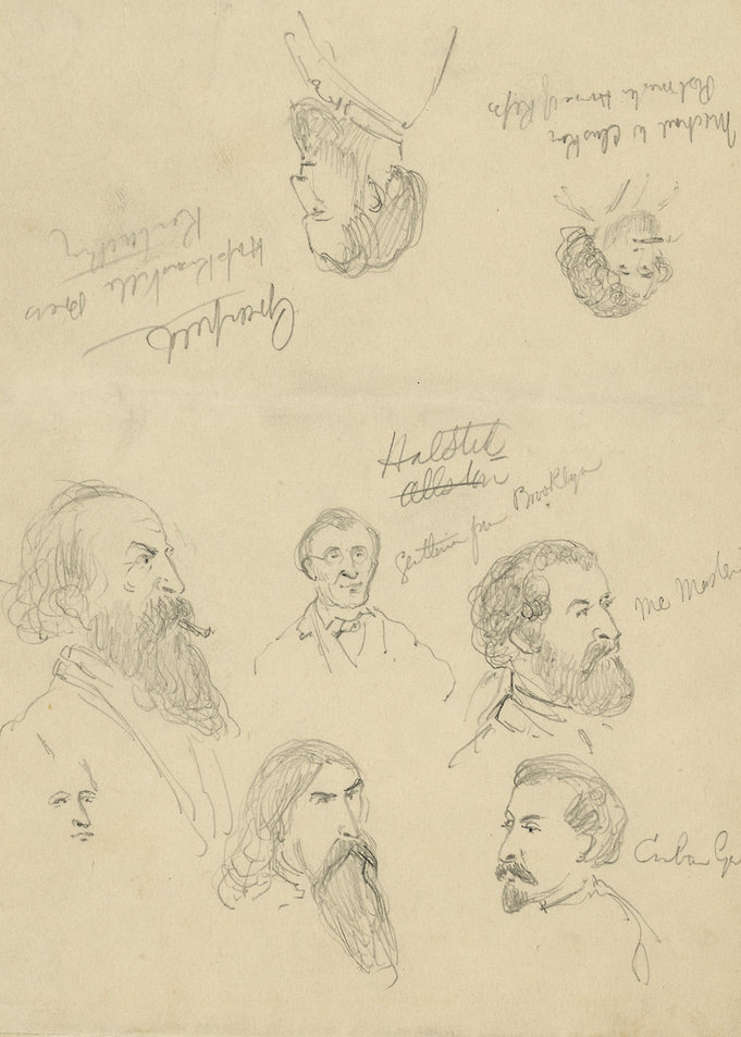Pencil sketches of historical figures