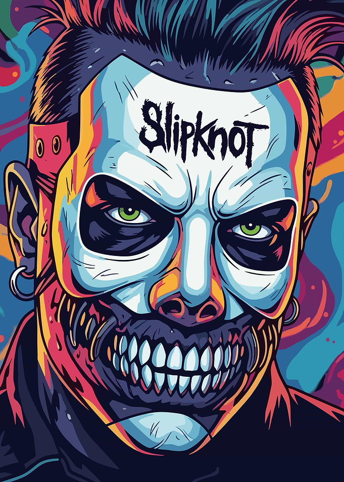 Slipknot Masked Musician Portrait
