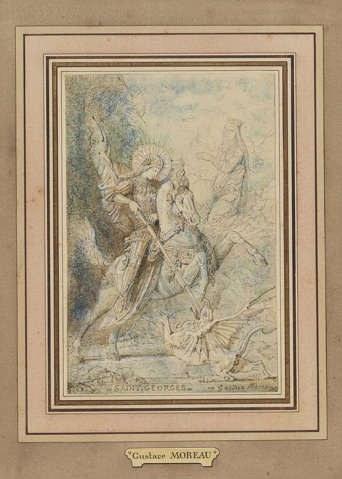 Saint George and the Dragon by Gustave Moreau