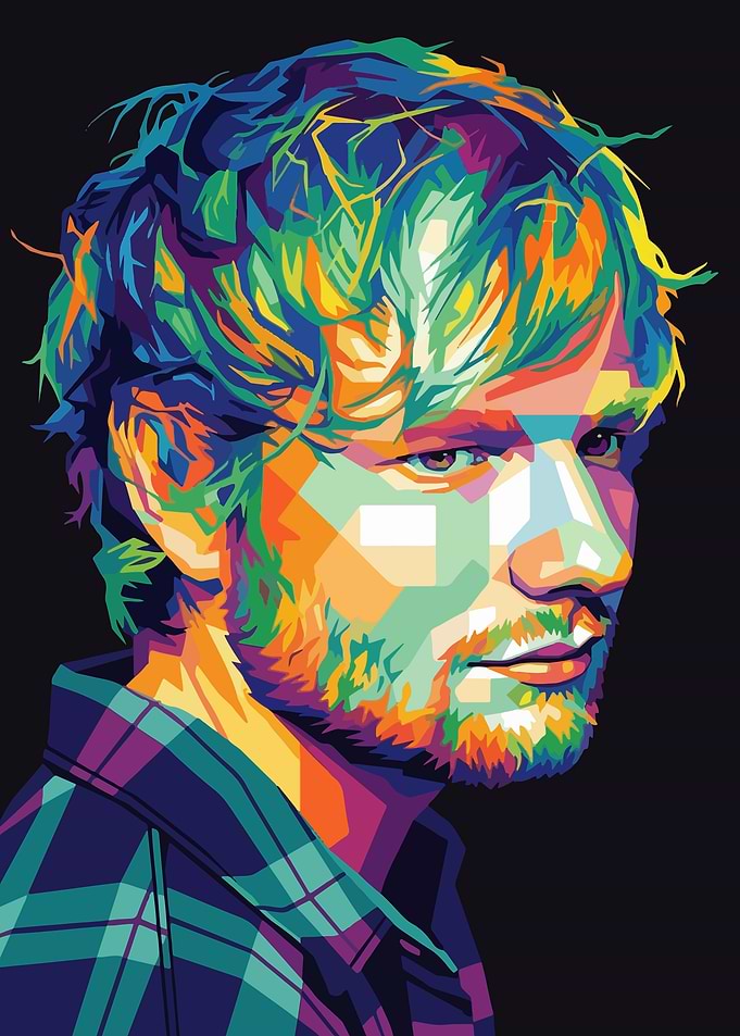 Ed Sheeran Pop Art Portrait