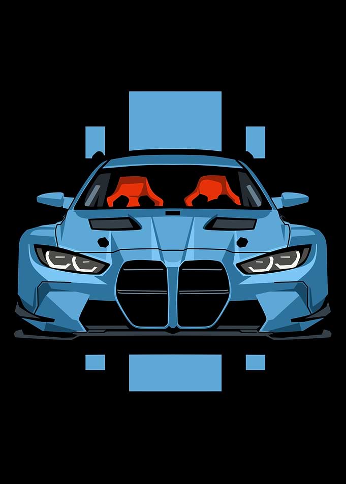 Blue Sport Car