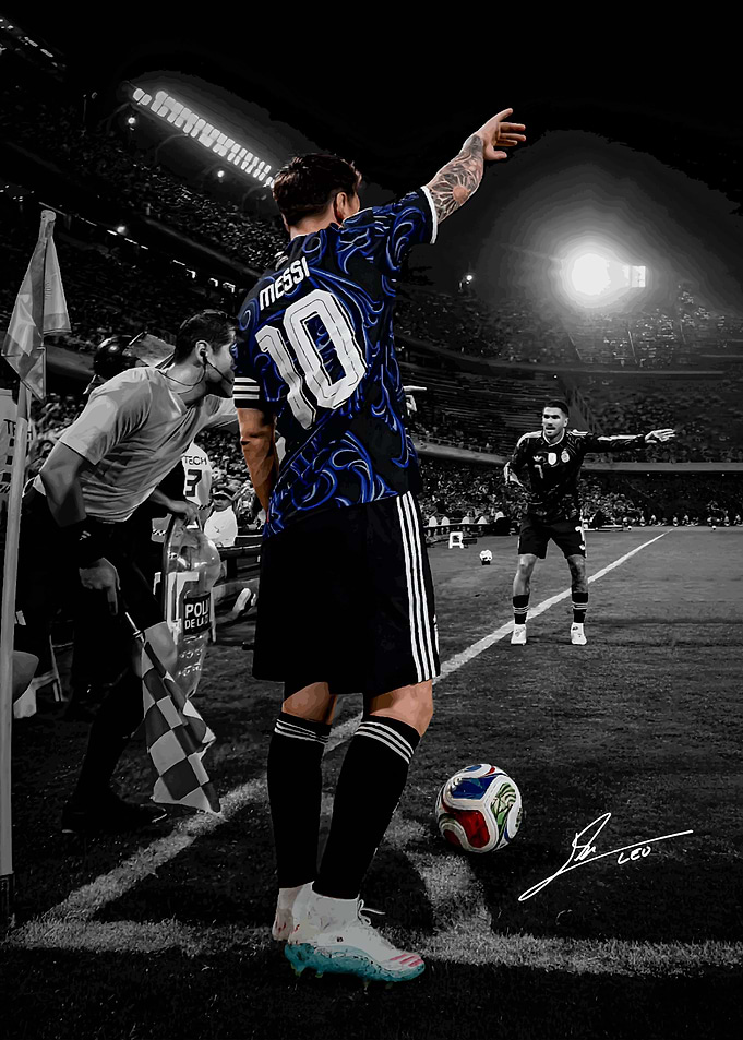 Lionel Messi in Action on the Field