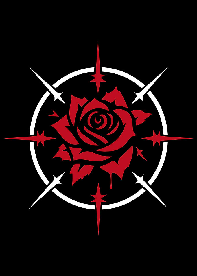 Red Rose with Thorns Emblem