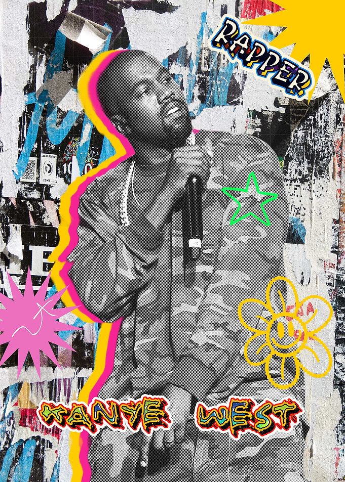 Kanye West Rapper Portrait