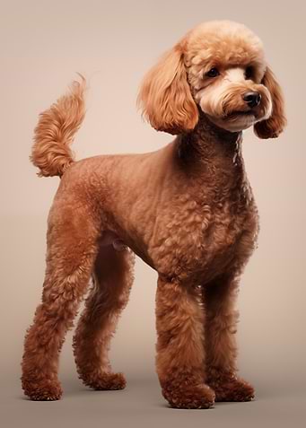 Adorable Toy Poodle Standing