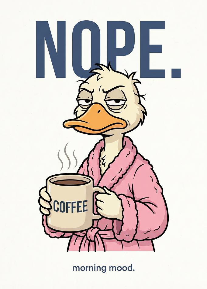 Nope Morning Mood Duck