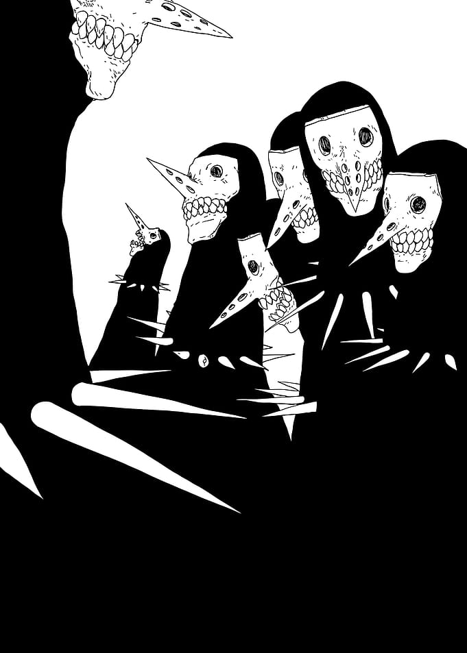 Creepy Plague Doctor Figures