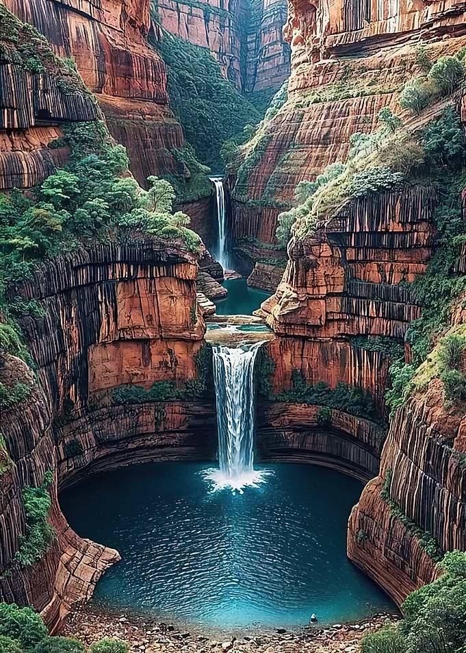 Majestic Canyon Waterfalls