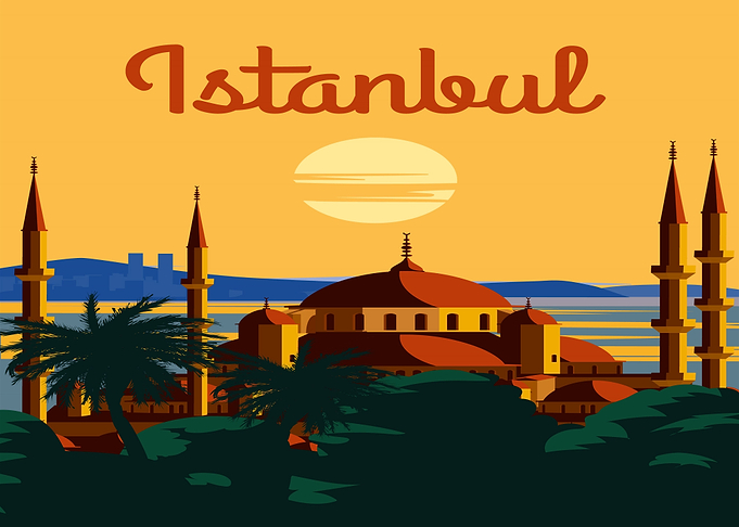 Istanbul Cityscape at Sunset