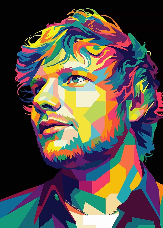 Ed Sheeran Pop Art Portrait