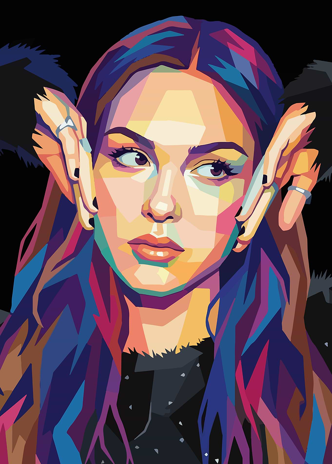 Pop Art Portrait of Olivia Rodrigo