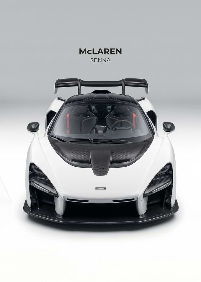 McLaren Senna White Sports Car
