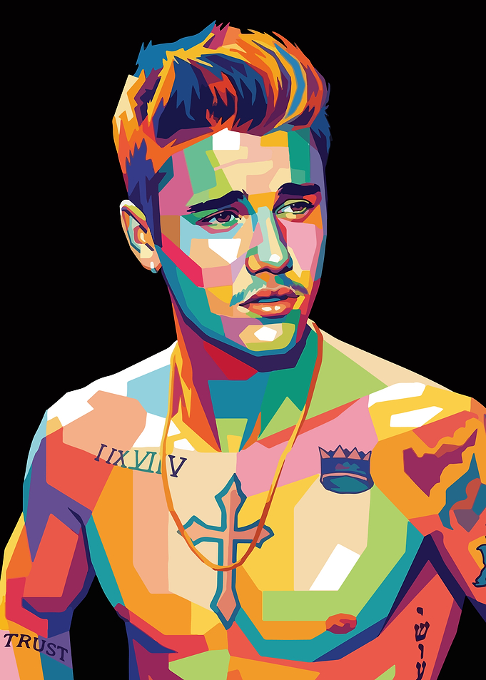 Justin Bieber Pop Art Portrait