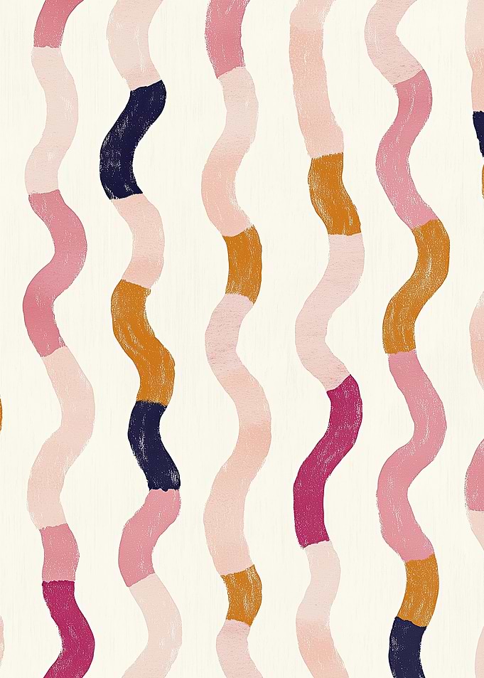 Abstract Wavy Lines Pattern
