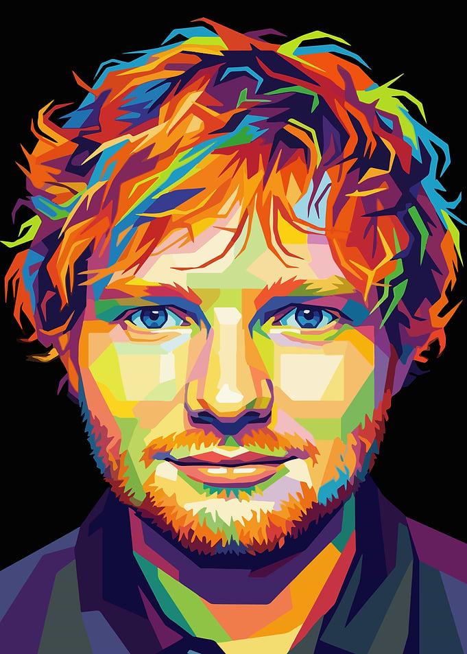 Ed Sheeran Pop Art Portrait