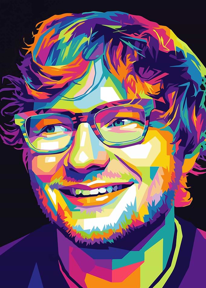 Ed Sheeran Pop Art Portrait