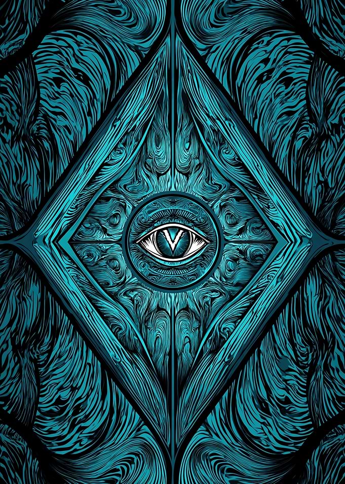 All-Seeing Eye Diamond Pattern