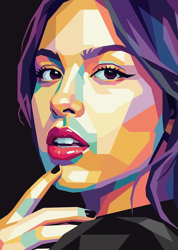 Pop Art Portrait of Olivia Rodrigo