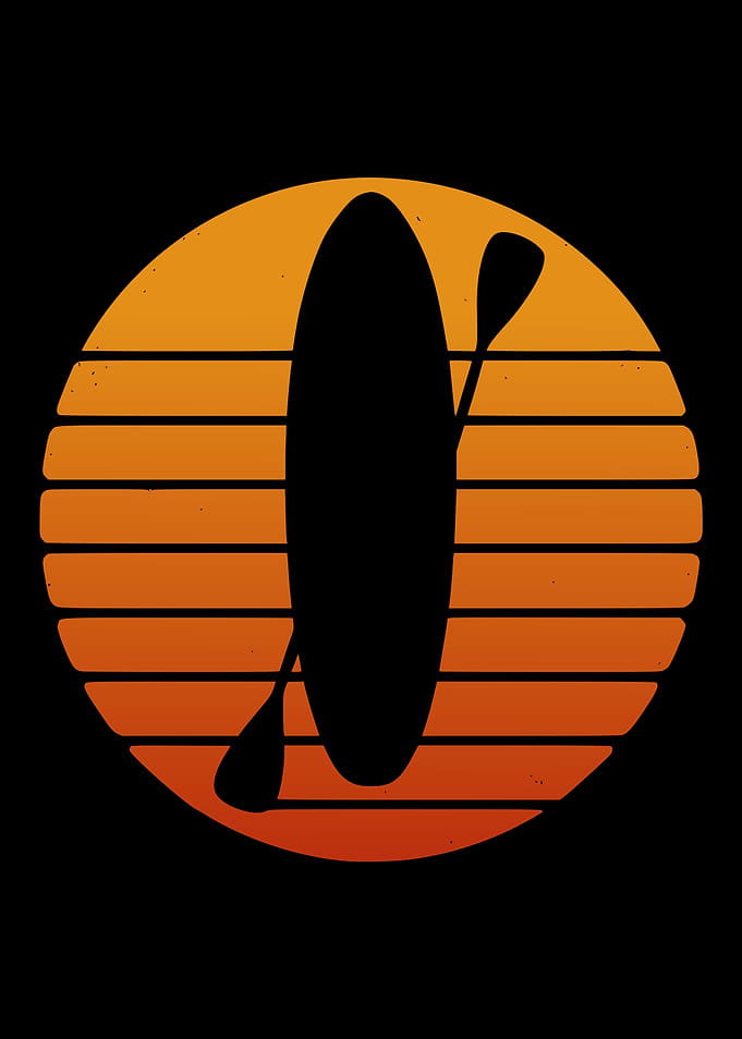 Retro Sunset Paddleboard