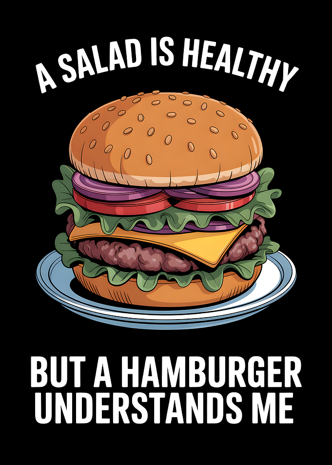 Hamburger understands me text art