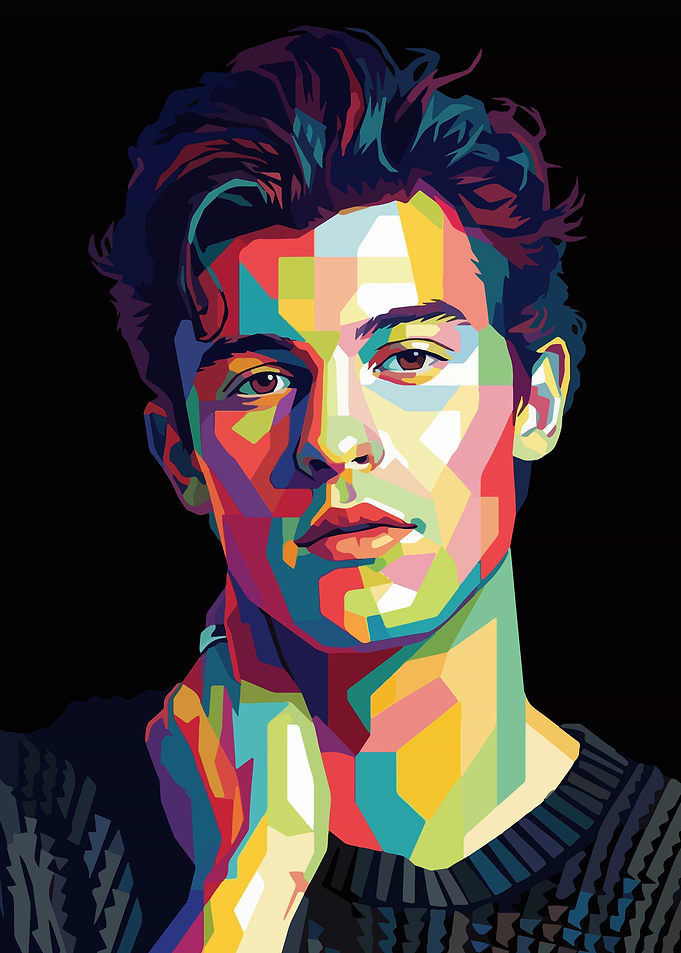 Shawn Mendes Pop Art Portrait