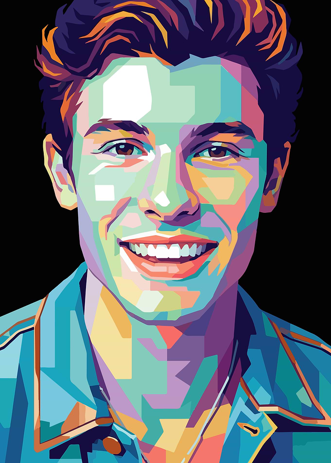 Shawn Mendes Pop Art Portrait