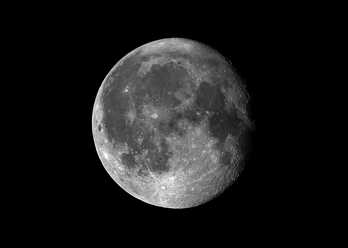 Detailed view of the Moon