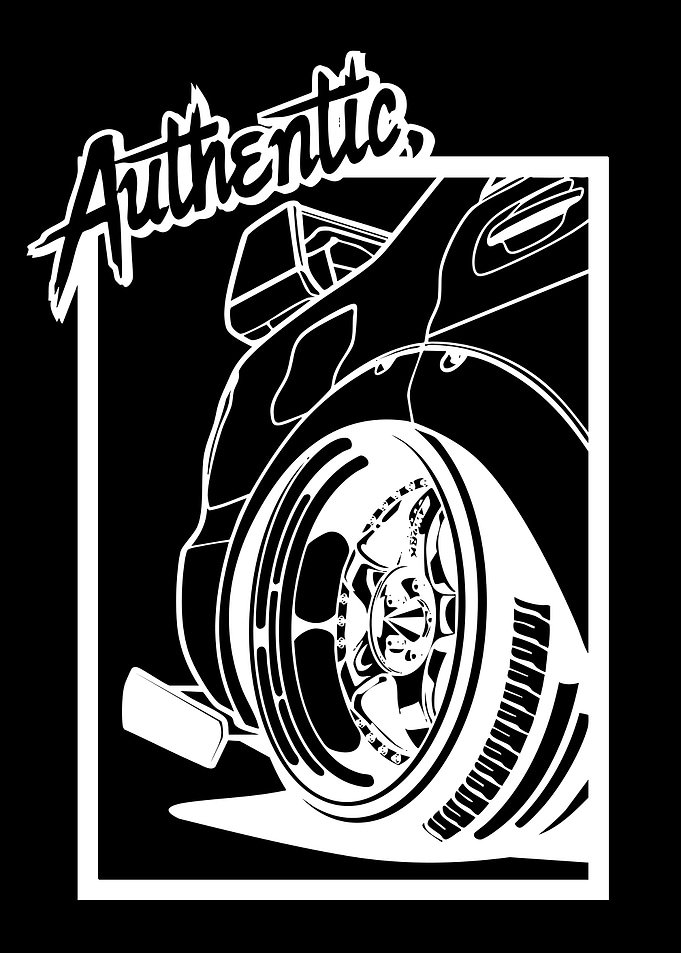 Authentic Car Wheel Art