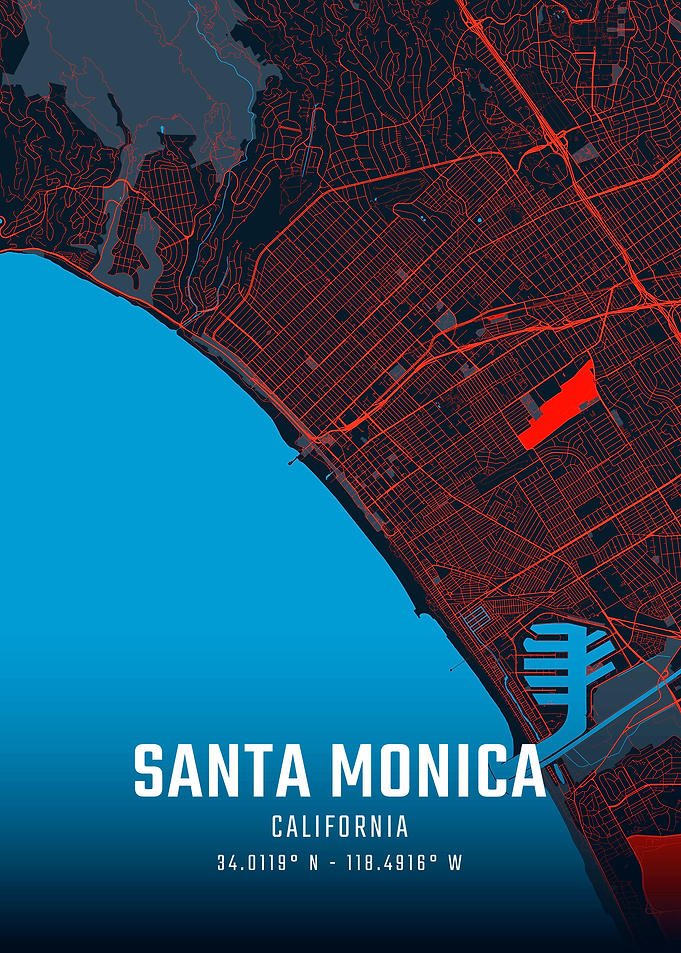 Santa Monica City Map