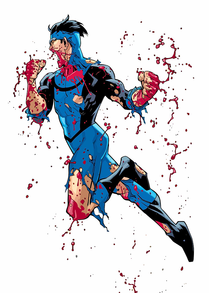 Invincible Covered in Blood